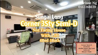 Good Condition CORNER 3 Sty SemiD  Sungai Long [upl. by Siradal159]