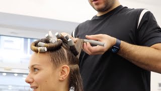 DAUERWELLE FÜR FRAUEN  NUR 8 WICKLER 🤯  GROßE LEICHTE LOCKEN  BEACH WAVES [upl. by Ettari]