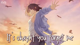 Nightcore  Its Ok If You Forget Me Astrid S  Lyrics [upl. by Ymmik234]