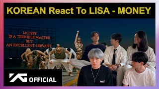 Koreans React To LISA  MONEY [upl. by Selbbep289]