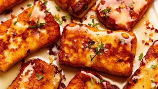 Fried Halloumi  with optional Honey and Thyme [upl. by Ahseiat]