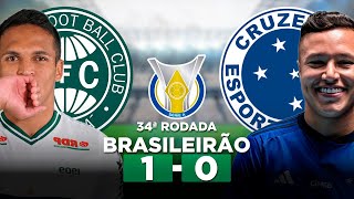 CORITIBA 1 x 0 CRUZEIRO Brasileirão Série A 2023 34ª Rodada  Narração [upl. by Aitra]