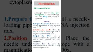 DNA transfer in plants using microinjection shorts viralshorts trending [upl. by Isyak]