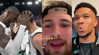 NBA Players React to Steph Curry Performance vs Serbia in Olympics Semi Finals 2024 [upl. by Keel94]