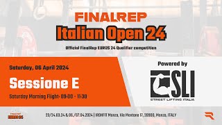 FinalRep Italian Open 2024 LIVESTREAM  Sessione E – 06042024 [upl. by Dole107]