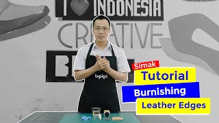 Tutorial Burnishing Leather Edges [upl. by Hen661]