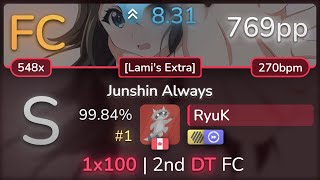 RyuK  Azusa Tadokoro  Junshin Always Lamis Extra HDDT 9984 1 769pp FC  osu [upl. by Nosyt]