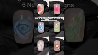 🖌️Using Blooming Gel to Create 6 Nail Art Designs💅 [upl. by Ordnasil]