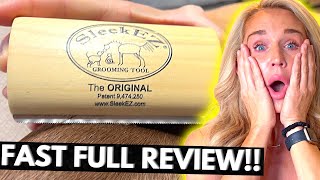 Full Review of SleekEZ Deshedding Grooming Tool for Dogs Cats amp Horses Amazon Link in Comments [upl. by Martha464]