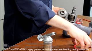 How to lubricate the impact mechanism on a pneumatic impact wrench  Ingersoll Rand 2235 [upl. by Werdna681]