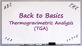 Back to Basics Thermogravimetric Analysis TGA [upl. by Mehala594]