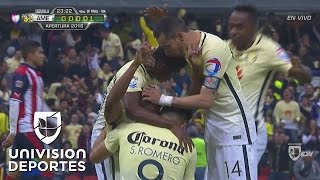 William da Silva puso en ventaja al América 10 sobre Chivas [upl. by Olathe]