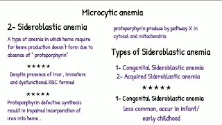 Classification of Microcytic Anemia  Sideroblastic Anemia of chronic inflammation [upl. by Subir]