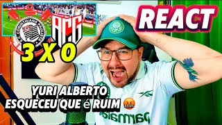 React Corinthians 3 x 0 Atletico Go  Yuri Alberto virou CR7 🤬 corinthains brasileirao [upl. by Cam]