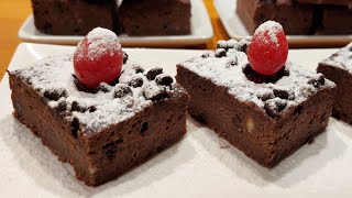 Brownie de Porotos Negros y Dátiles  Rico fácil y nutritivo [upl. by Allehcim341]