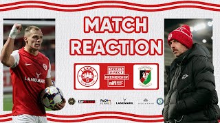 REACTION  REDS FINISH FLAWLESS NOVEMBER  Larne 21 Glentoran [upl. by Eintihw]