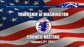 Township Council Meeting 010324 [upl. by Scheider218]