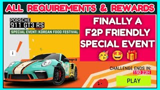 Asphalt 9  KOREAN FOOD FESTIVAL  All Stages Requirements amp Rewards 🥳 [upl. by Mecke258]