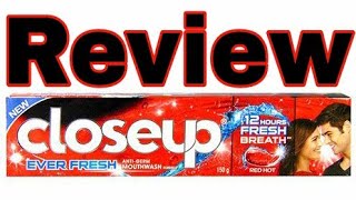 Close Up Toothpaste Review [upl. by Tonry]