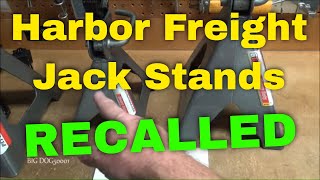 Harbor Freight Jack Stands Recalled [upl. by Yddet]