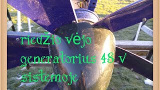 riedžio vėjo generatorius 48 v sistemoje [upl. by Earehs19]