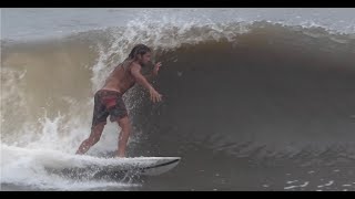 Surfing High Tide Shorebreakers In NE Florida  Update 2  10202024 [upl. by Lyndes]