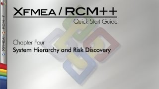 XfmeaRCM 8 Quick Start Guide Chapter 4 System Hierarchy and Risk Discovery [upl. by Torrell]