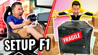 Gros Unboxing et Installation du Setup Simulation F1  énorme [upl. by Zorah]