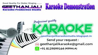 ORU VALLAM PONNUM POOVUM DJ REMIX KARAOKE MINNARAM GEETHANJALI KARAOKE STUDIO [upl. by Aizek]