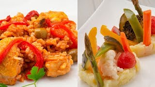 Arroz con pollo y verduras  Patatas aliñadas con encurtidos  Cocina Abierta de Karlos Arguiñano [upl. by Errised]