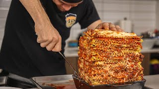 100LAYER LASAGNA CHALLENGE [upl. by Romanas118]