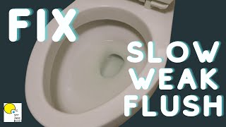 FIX a Weak Flushing TOILET [upl. by Eolande]