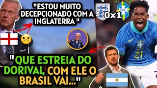 REPERCUSSÃƒO INGLATERRA 0X1 BRASIL PELO MUNDO INGLESES DESAPONTADOS ENCANTADOS COM ENDRICK [upl. by Reames981]