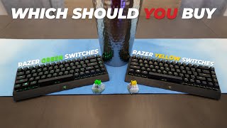 Razer Blackwidow V3 Mini  Green Vs Yellow Switches [upl. by Magdau]