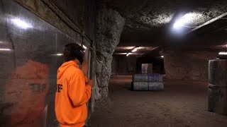 Going underground in Kansas City to play paintball Literally [upl. by Analos]