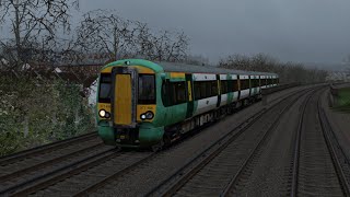 TS Classic  AP Class 377 EP  1R17 1000 Reigate  London Victoria [upl. by Anicul]