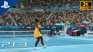 TOP SPIN 4  Serena Williams vs Ana Ivanovic  PS3 HD Gameplay [upl. by Enelehs]