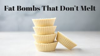 Shelf Stable Keto Fat Bombs  Guaranteed Not to Melt [upl. by Aneekas]