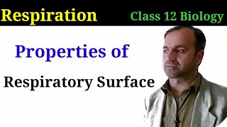 Properties of respiratory surface class 12 Biology  Respiration [upl. by Meerak]