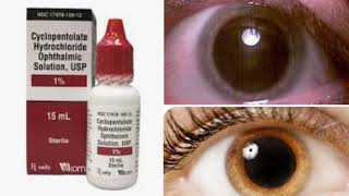 CYCLOPENTOLATE HYDROCHLORIDE  Ophthalmic solution USP Uses  Side effect Optometry solution [upl. by Ezarras]