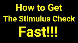 How to Get Your Stimulus Check as Quickly as Possible [upl. by Cimbura]