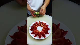 How to Watermelon🍉cucumber🥒 carrot 🥕Make designVagetable CarvingEasy Cucumber carving Art [upl. by Tad232]