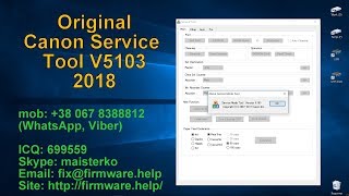 Canon Service Tool V5103 last version 2018 original [upl. by Lamb]