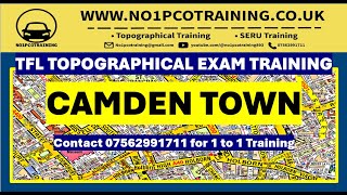 CAMDEN TRAINING ROUTE TFL TOPOGRAPHICAL SKILLS 2024PCO LICENCE LONDON [upl. by Ketty219]