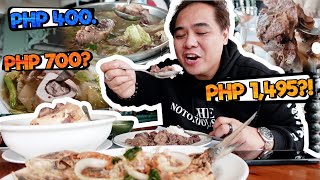 Most Recommended BULALO SPOTS in TAGAYTAY Bulalo Food Crawl  Jayzar Recinto [upl. by Lorollas]