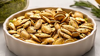 Roasted Pumpkin Seeds Recipe [upl. by Latsyrhk]