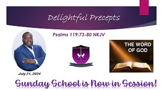 International Sunday School Lesson  July 21 2024  Delightful Precepts [upl. by Dart]