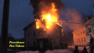 Wood stove pipe causes multi alarm fire in Blackstone Ma [upl. by Josee]