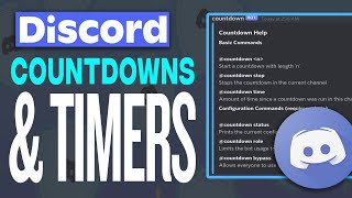 How To Set LIVE Timers And Countdowns On Discord [upl. by Euqinorev]