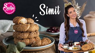 Simit Rezept  türkische Sesamkringel  Sallys Welt [upl. by Oesile244]